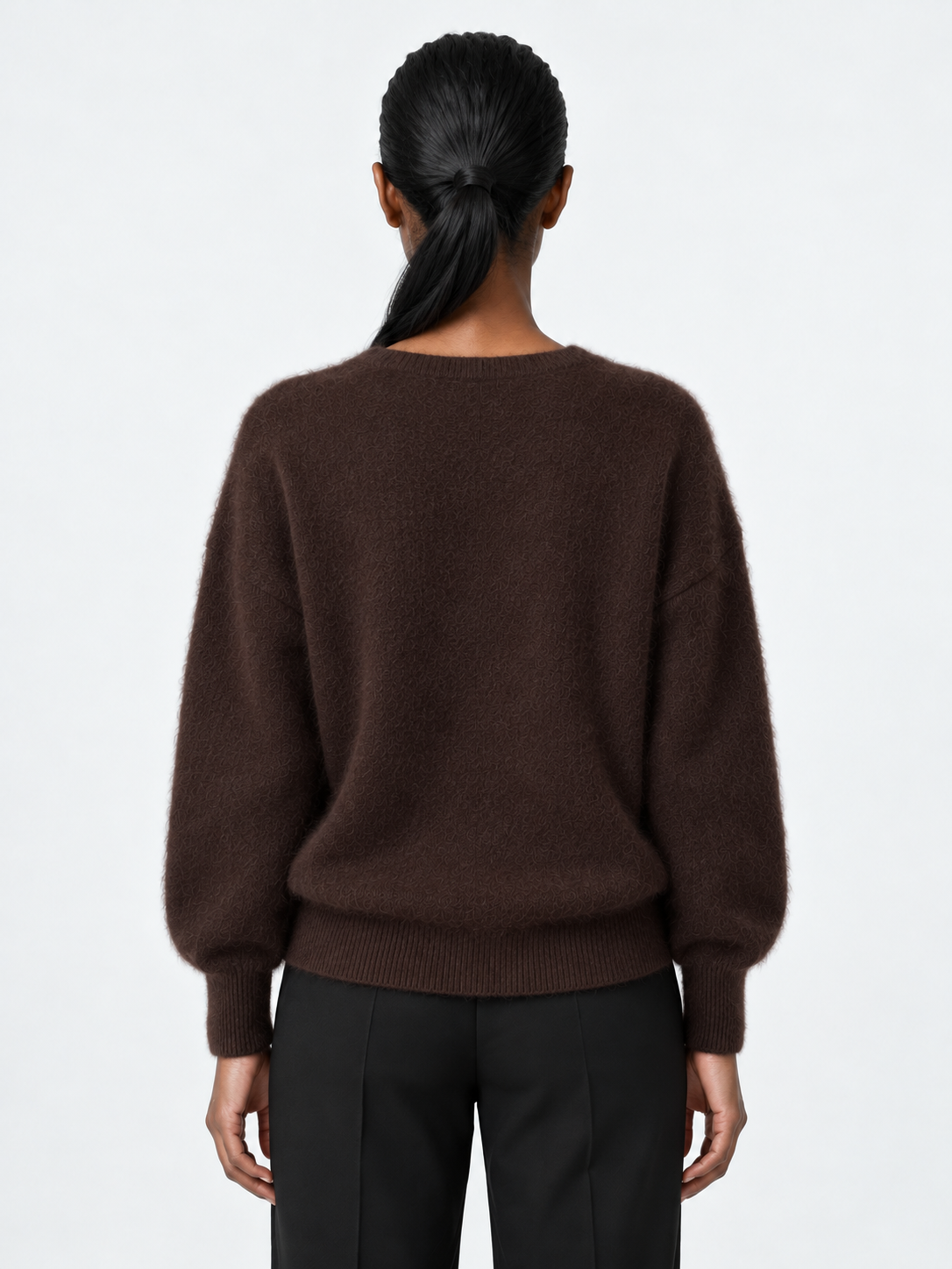 Soft V-Neck Knit Sweater