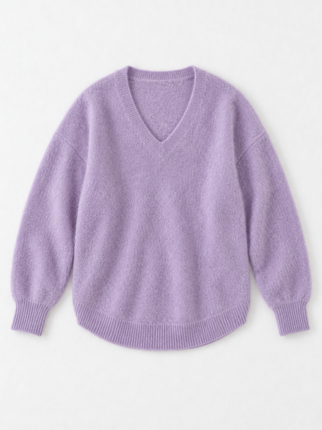 Soft V-Neck Knit Sweater