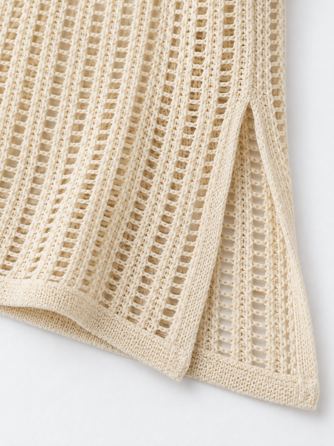 Longline Open-Stitch Sweater