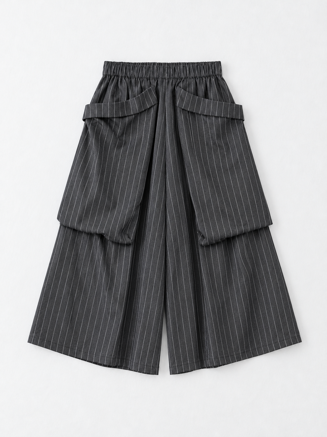 Oversized Pocket Pinstripe Culottes