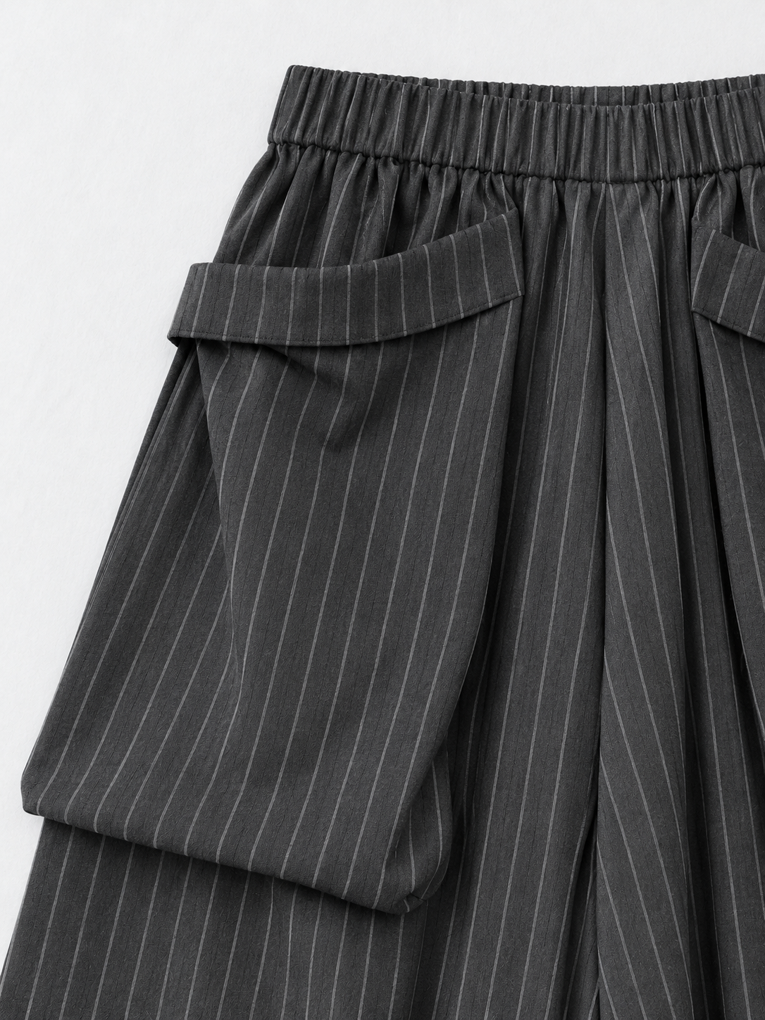 Oversized Pocket Pinstripe Culottes