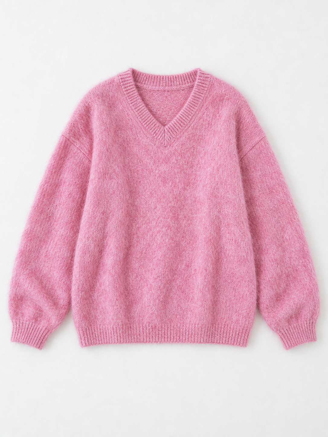 Textured V-Neck Sweater