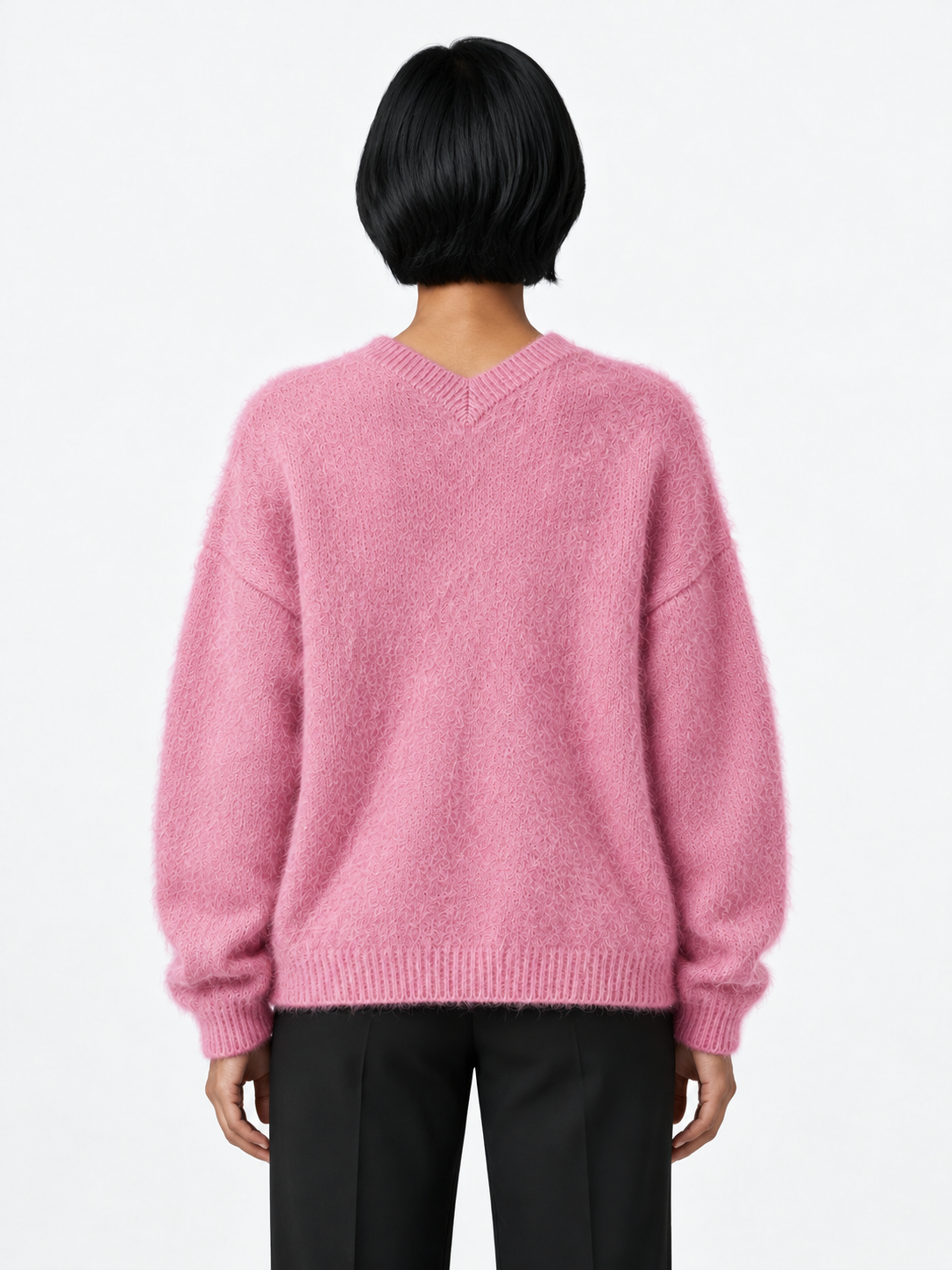 Textured V-Neck Sweater