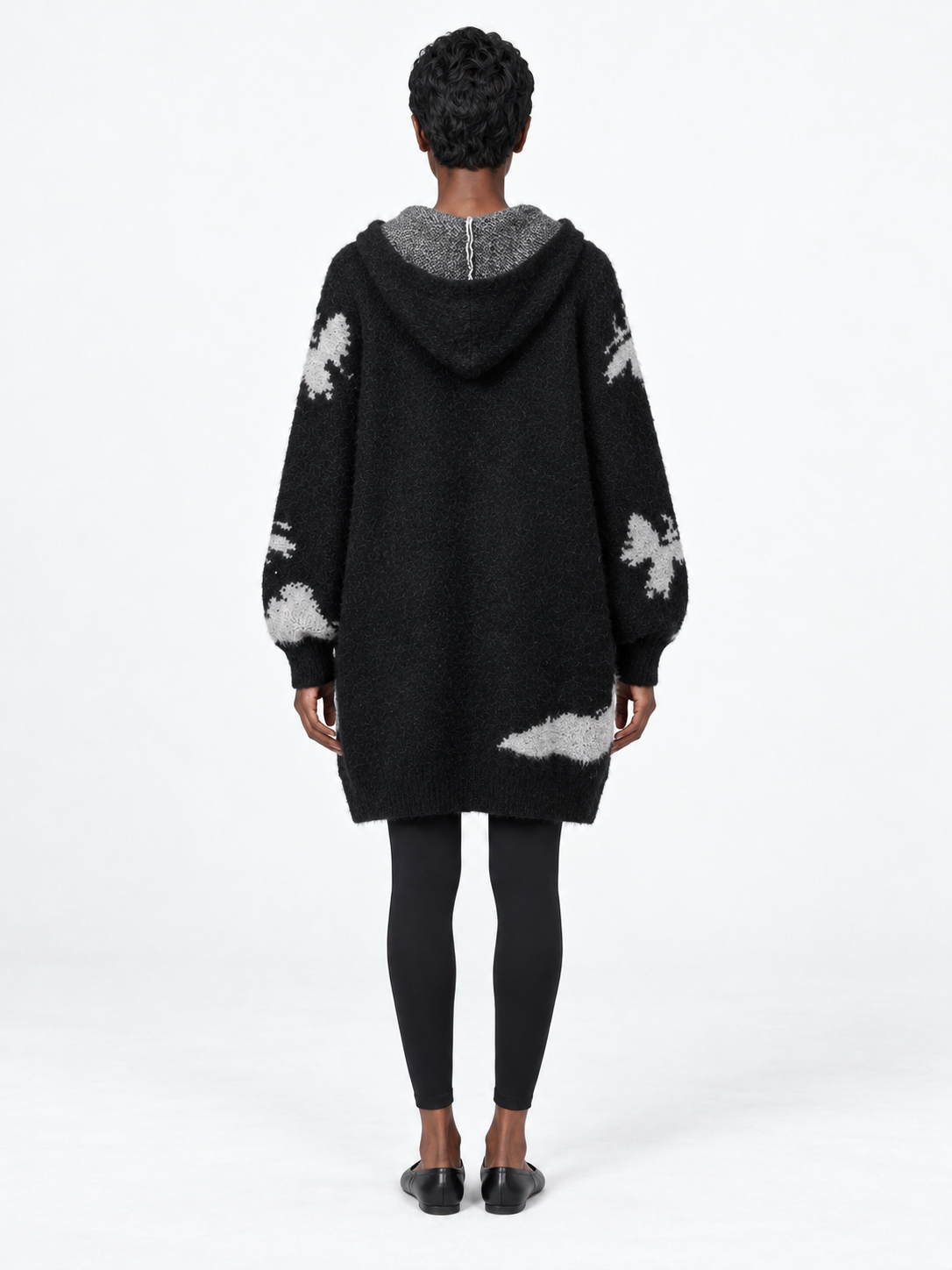 Butterfly Hooded Knit Tunic