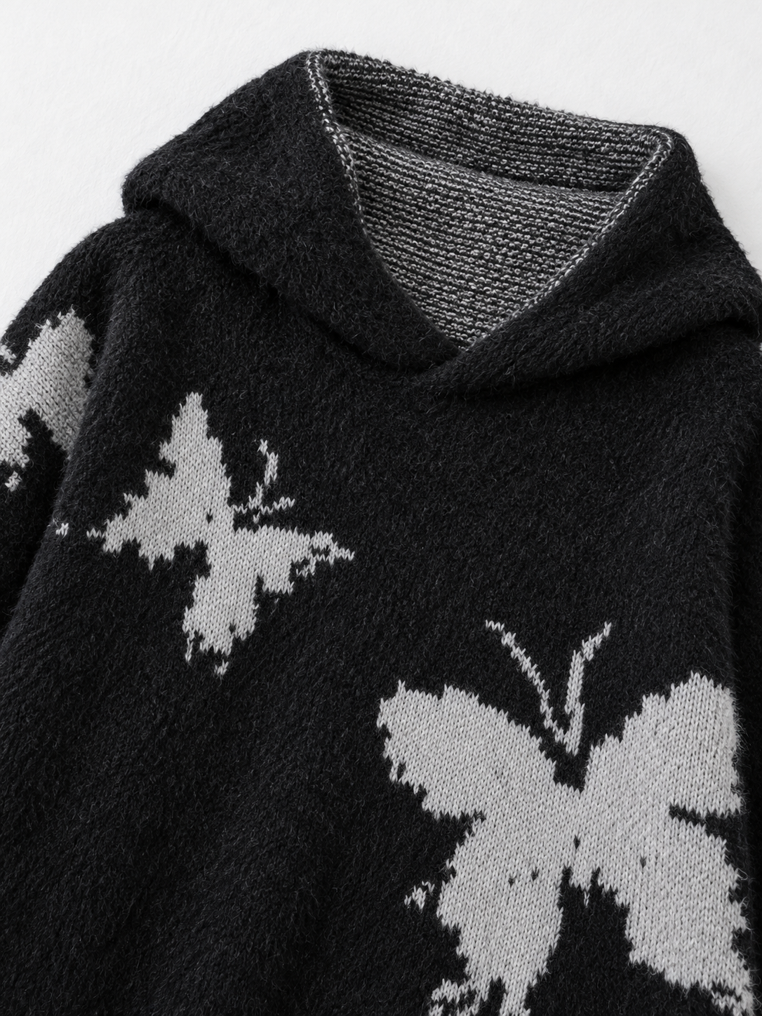 Butterfly Hooded Knit Tunic