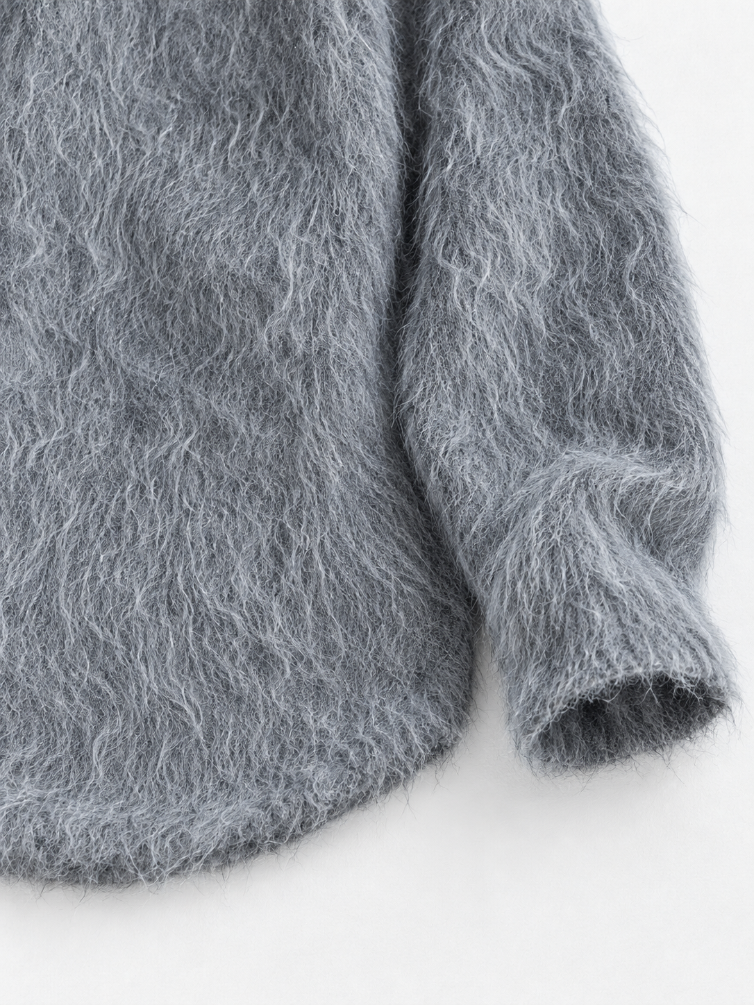 Deep V-Neck Textured Sweater