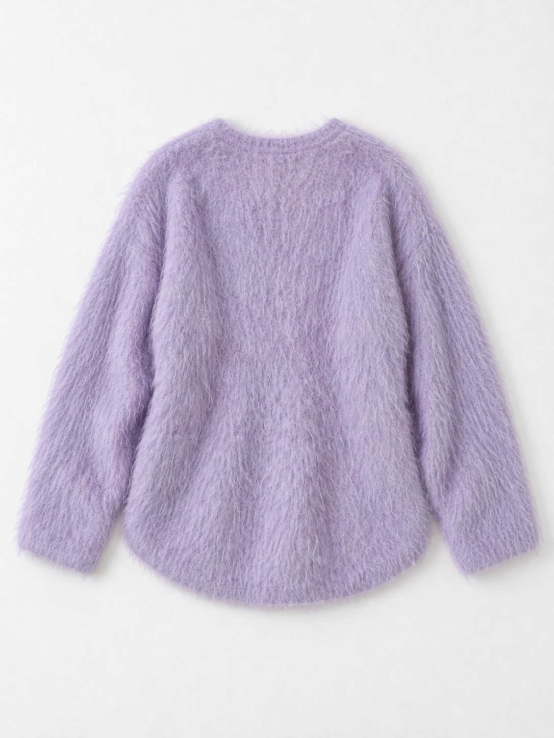 Deep V-Neck Textured Sweater