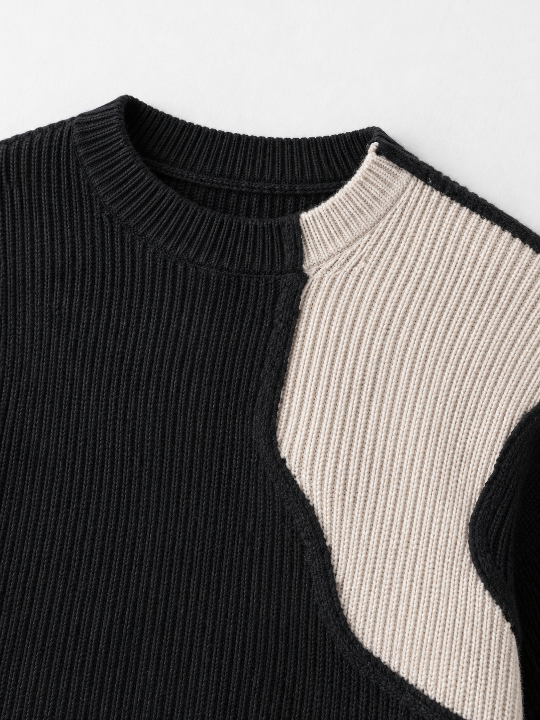 Abstract Intarsia Sweater