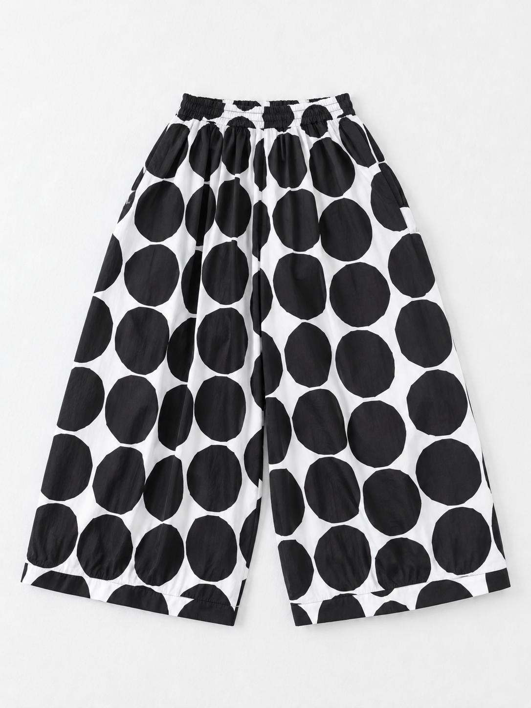 Graphic Dot Wide-Leg Trousers