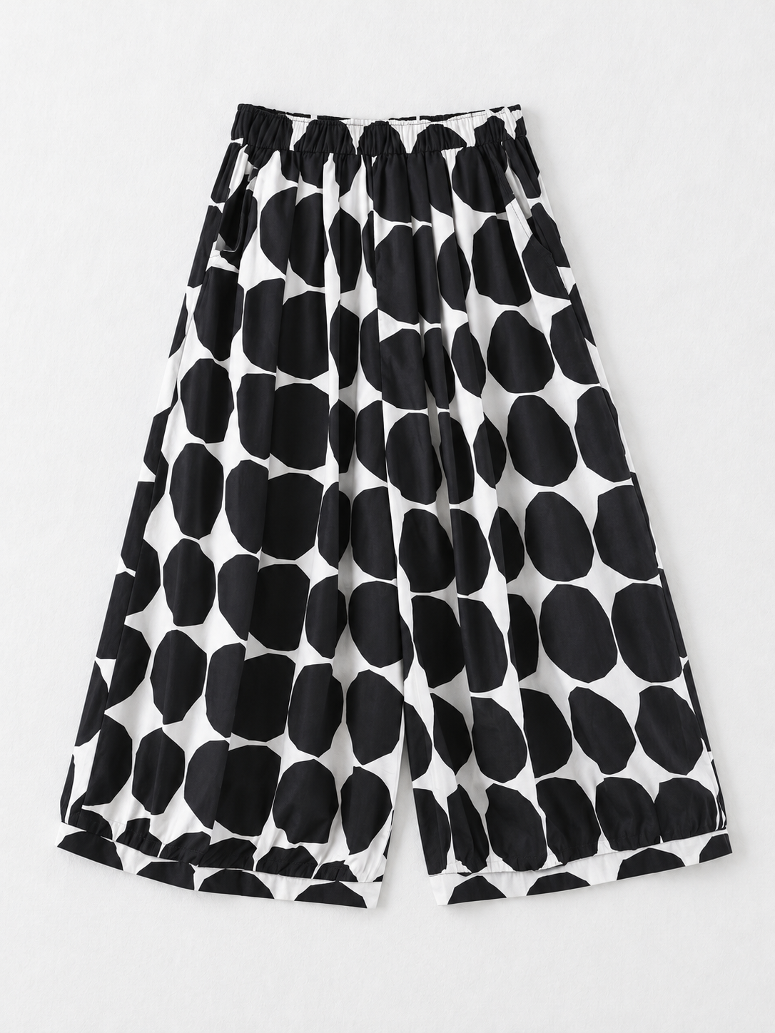 Graphic Dot Wide-Leg Trousers