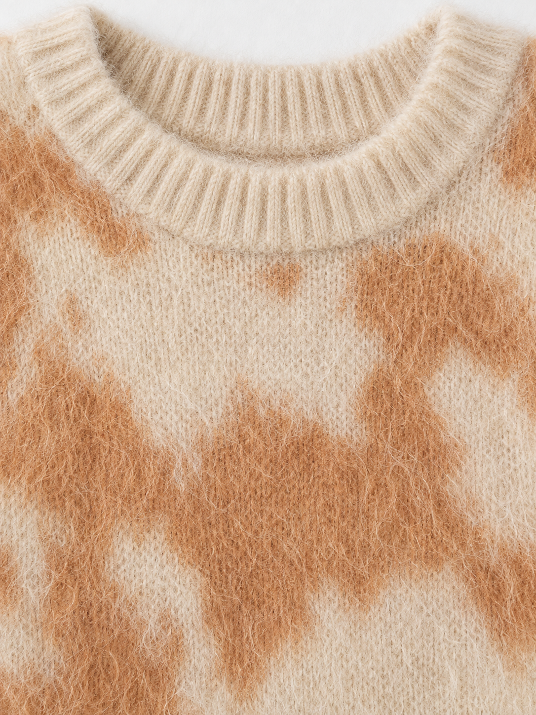 Abstract Intarsia Knit Sweater