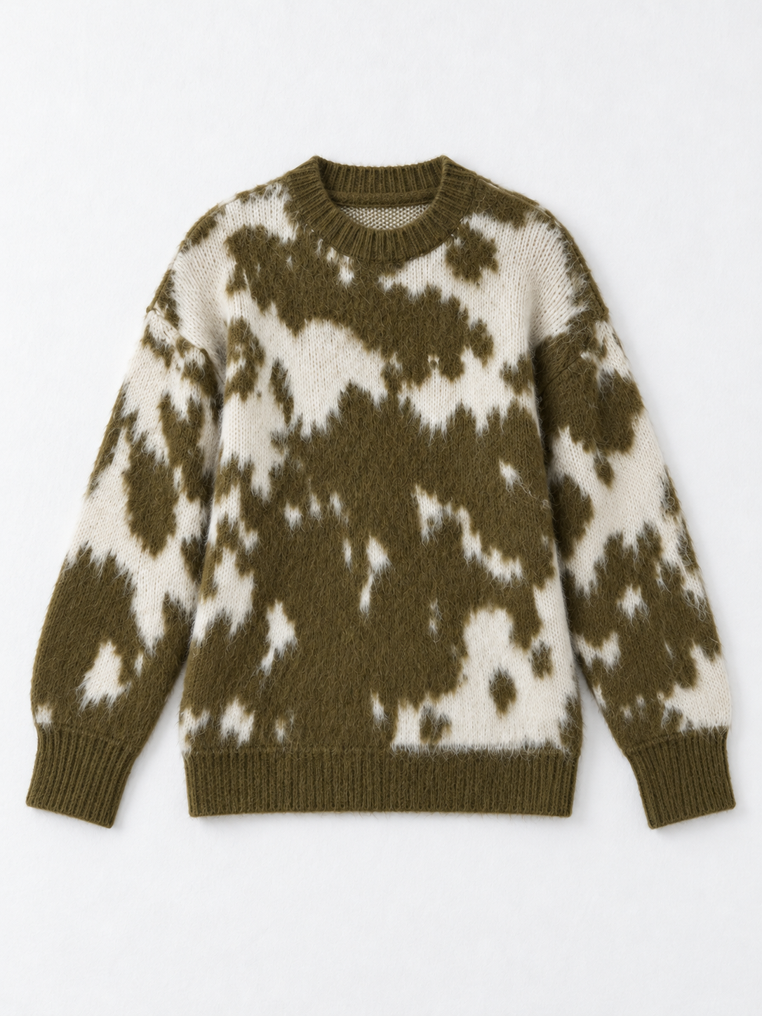 Abstract Intarsia Knit Sweater