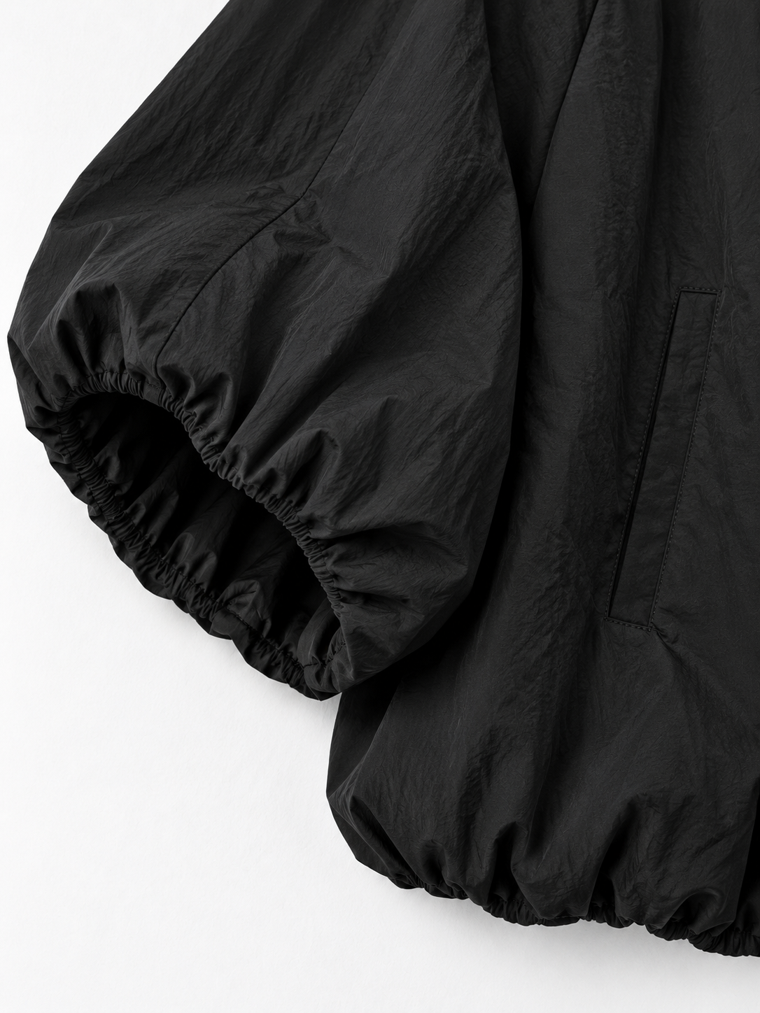 Zip-Front Cape-Sleeve Jacket