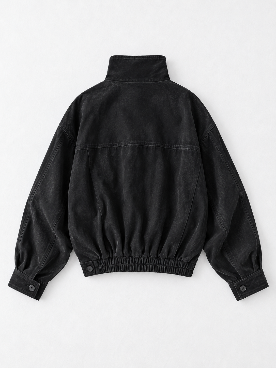 Asymmetric Stand-Collar Jacket