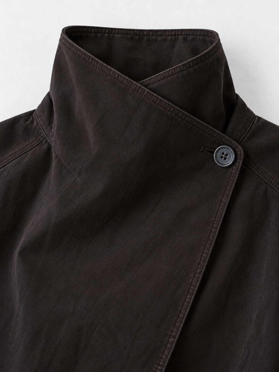 Asymmetric Stand-Collar Jacket