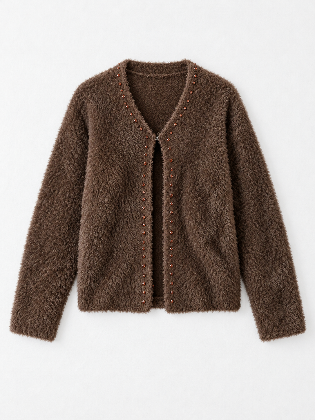 Embellished Textured Cardigan