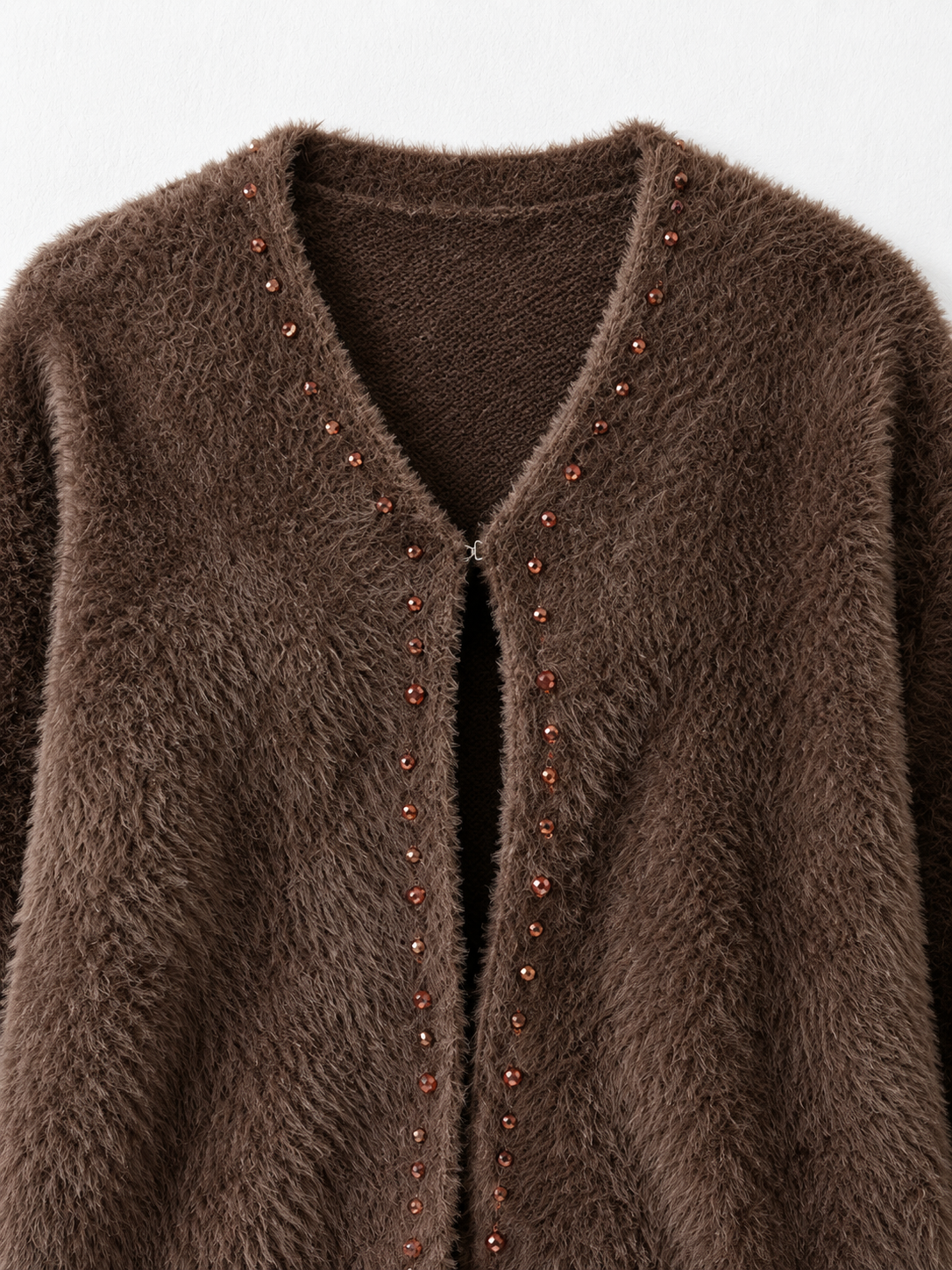 Embellished Textured Cardigan