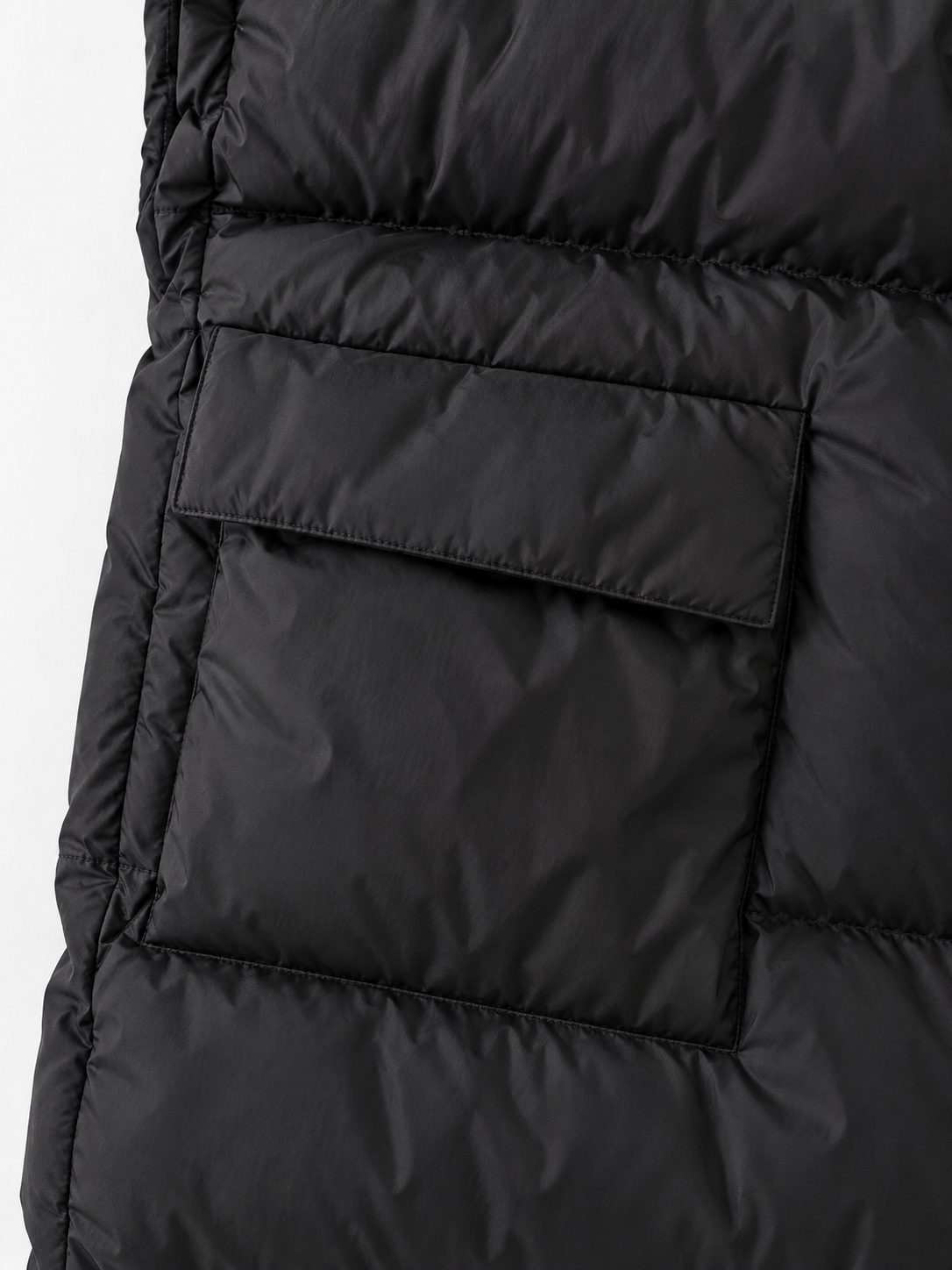Drawstring Stand-Collar Padded Vest