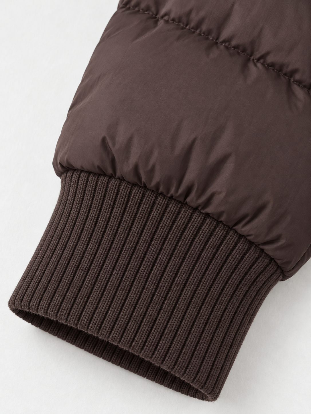Rib-Collar Padded Jacket