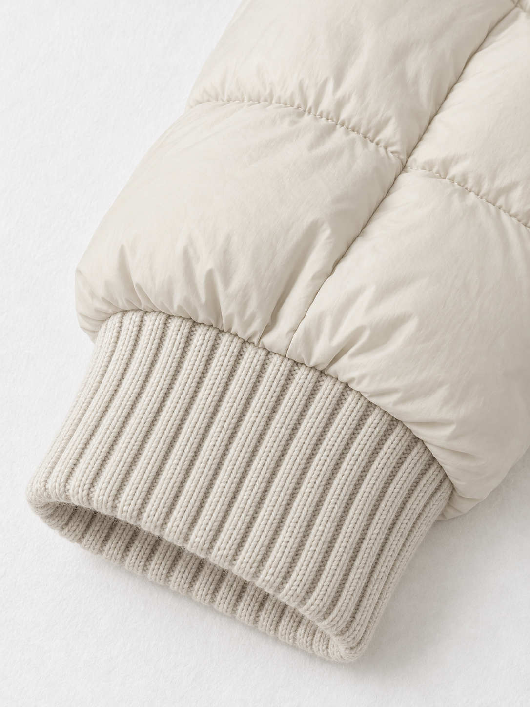 Rib-Collar Padded Jacket