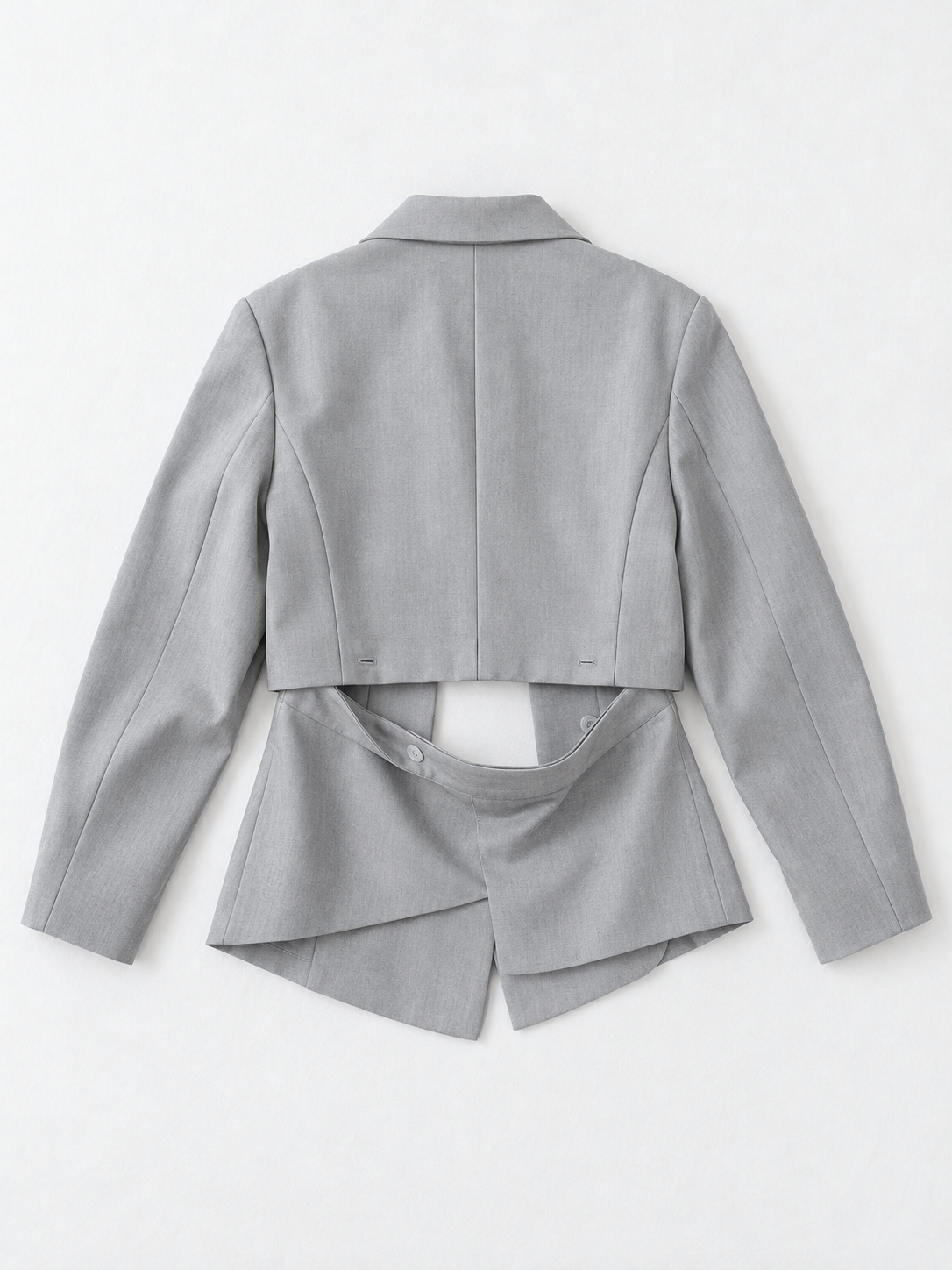 Removable-Hem Tailored Blazer