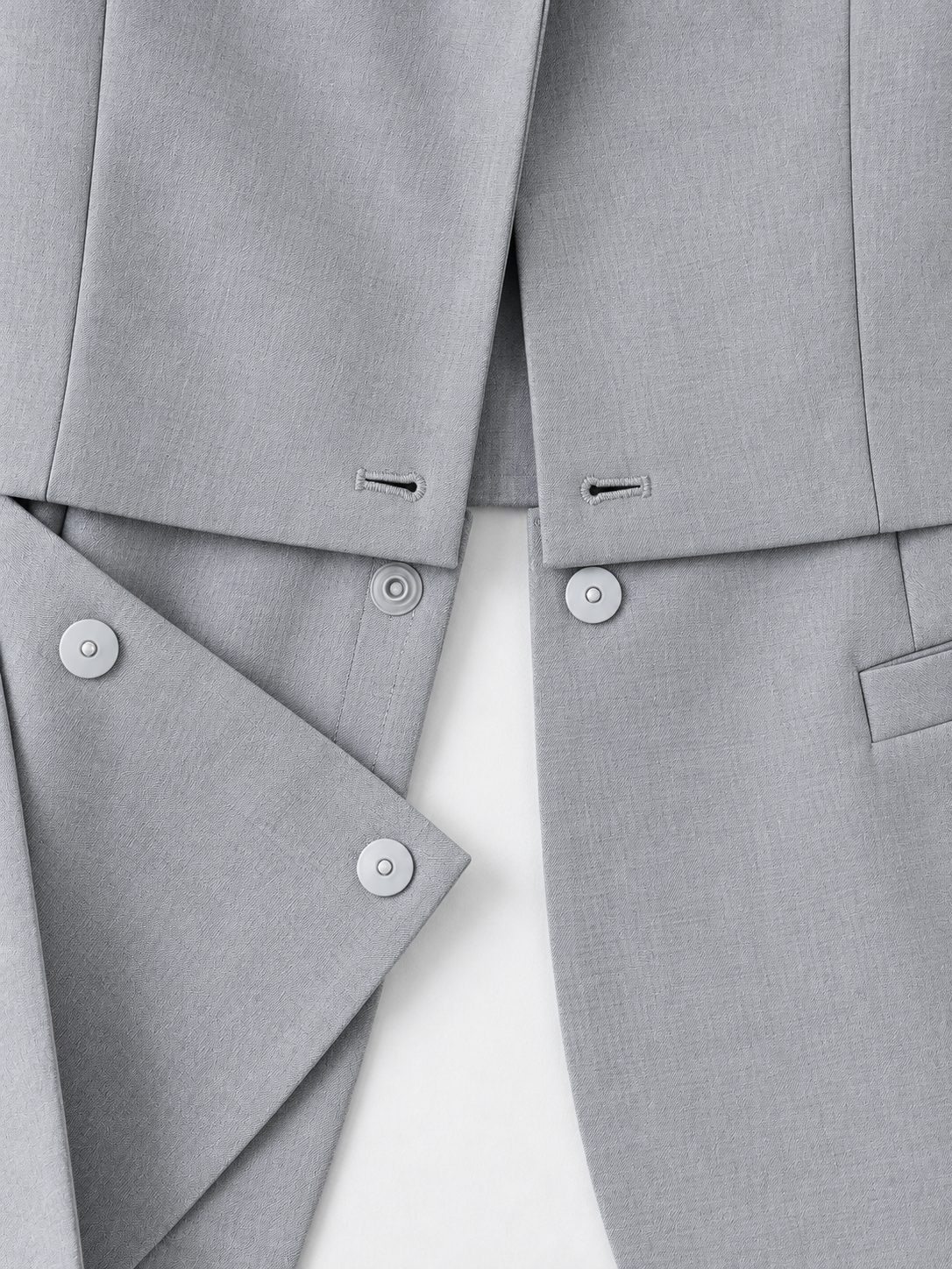 Removable-Hem Tailored Blazer