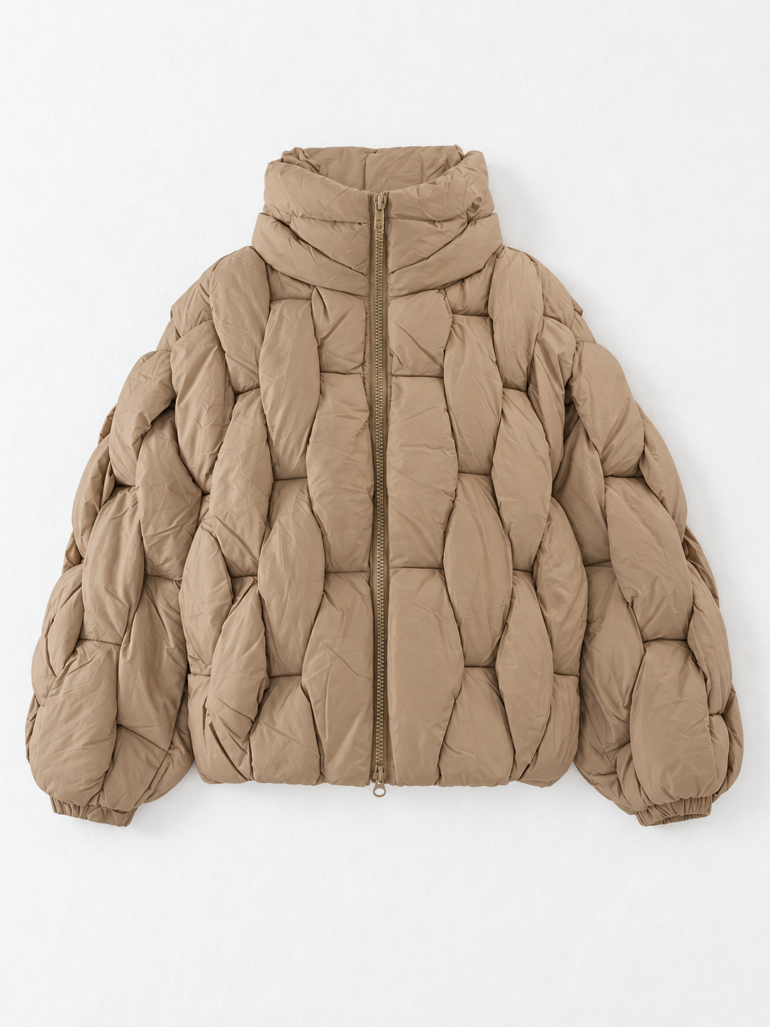 Sculpted-Quilt Padded Jacket