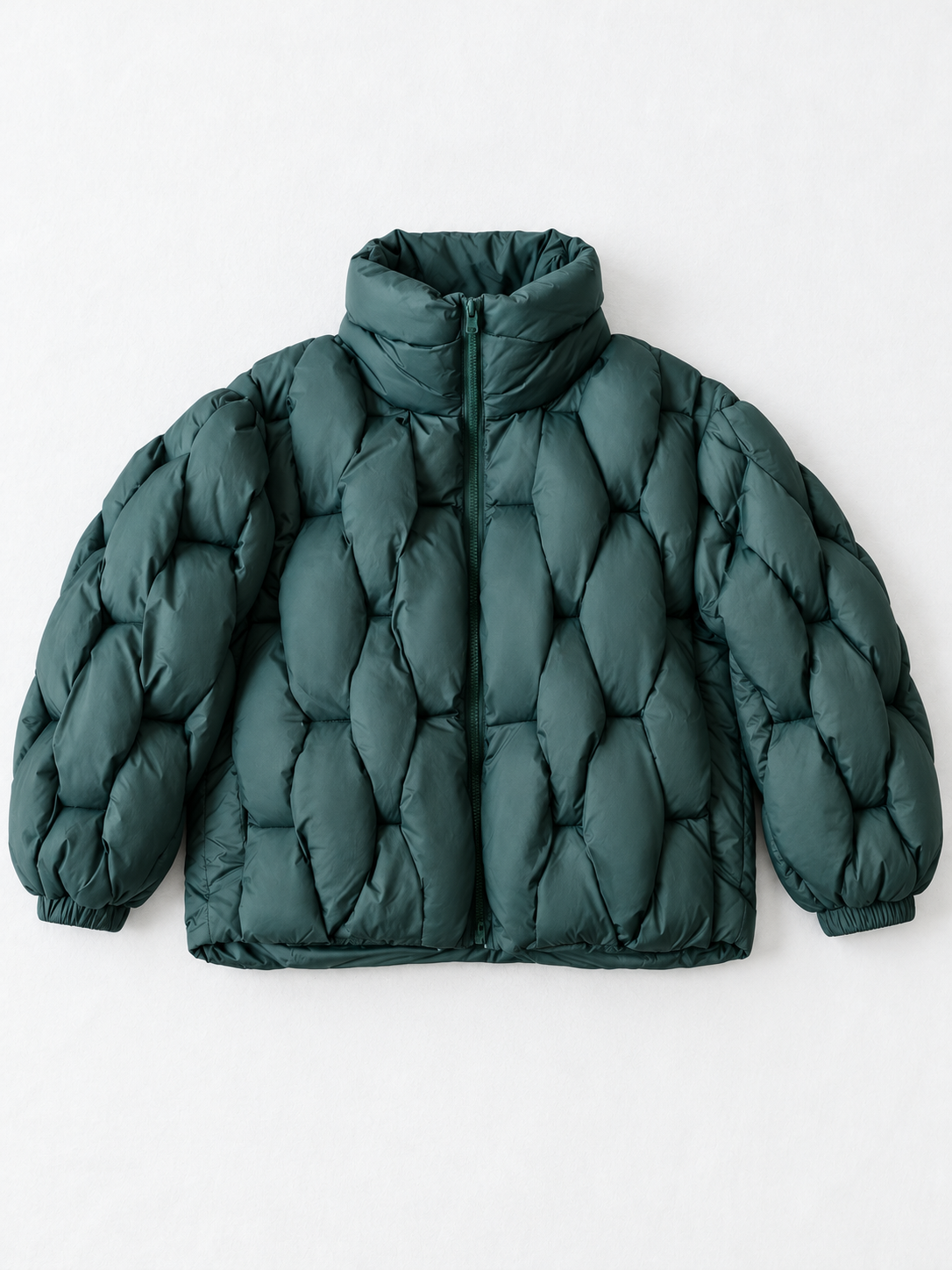 Sculpted-Quilt Padded Jacket