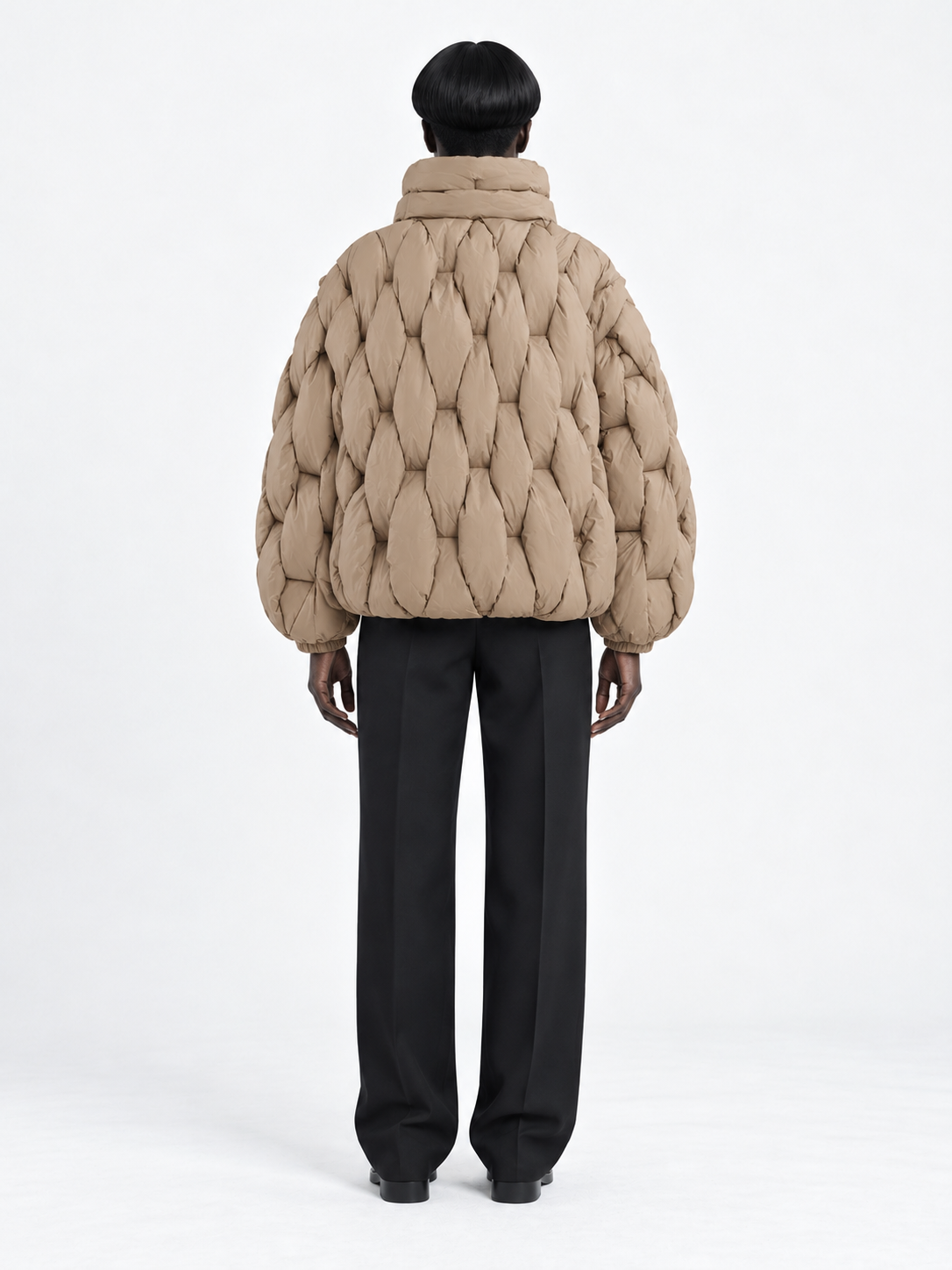 Sculpted-Quilt Padded Jacket