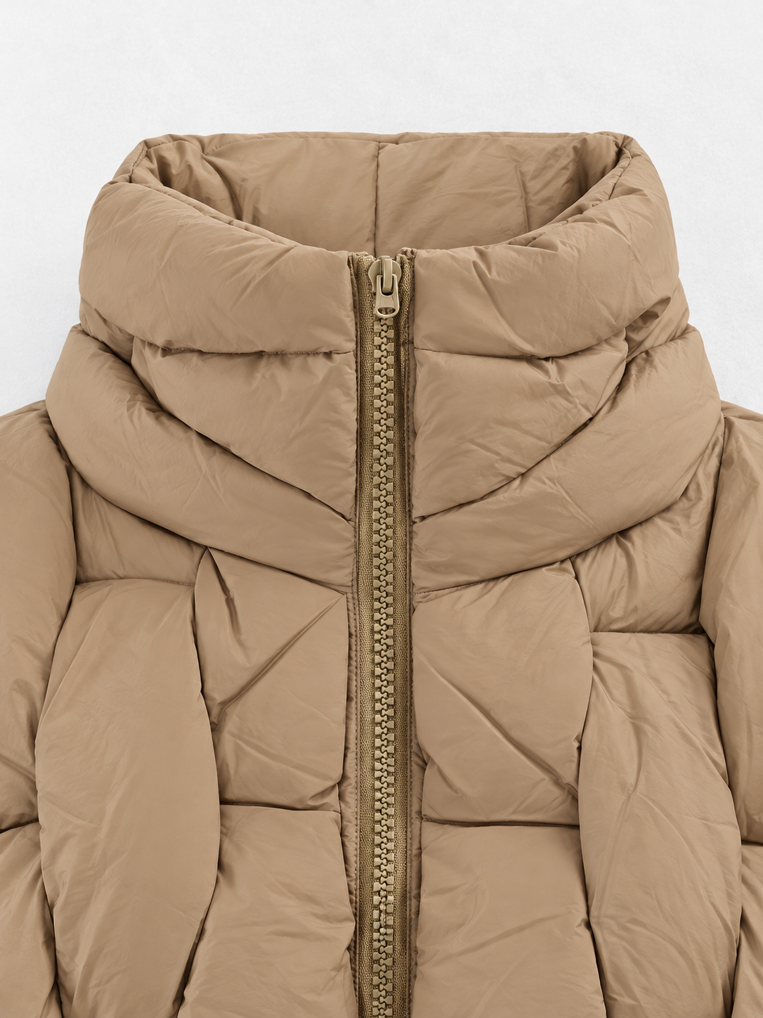 Sculpted-Quilt Padded Jacket