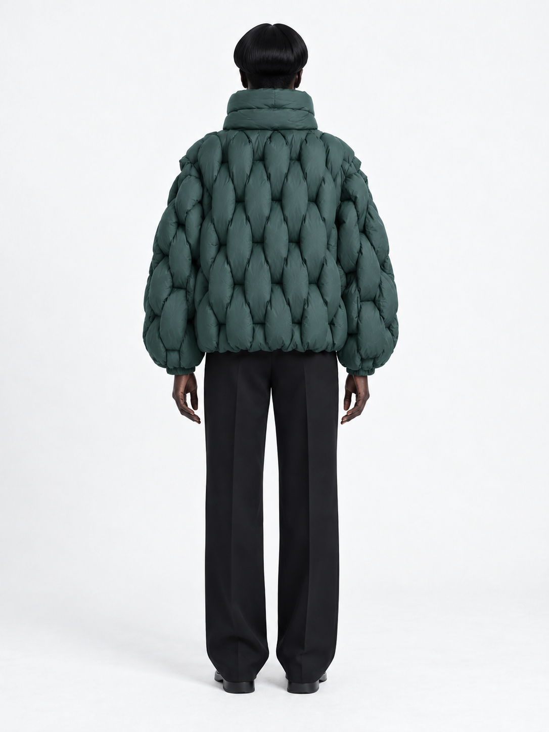 Sculpted-Quilt Padded Jacket