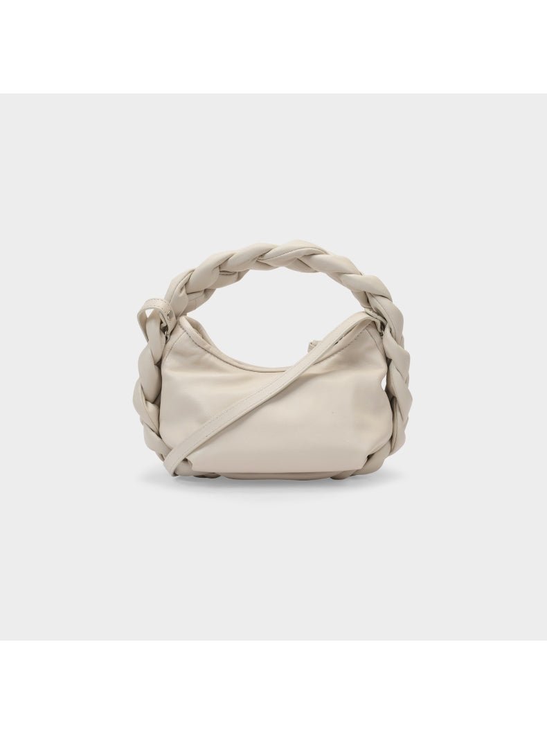 Braided Handle Padded Handbag - Kelly Obi New York