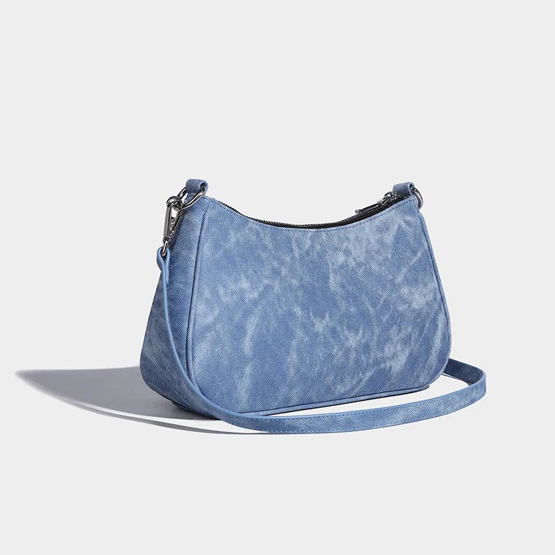 Denim Crossbody Chain Strap Handbag - Kelly Obi New York