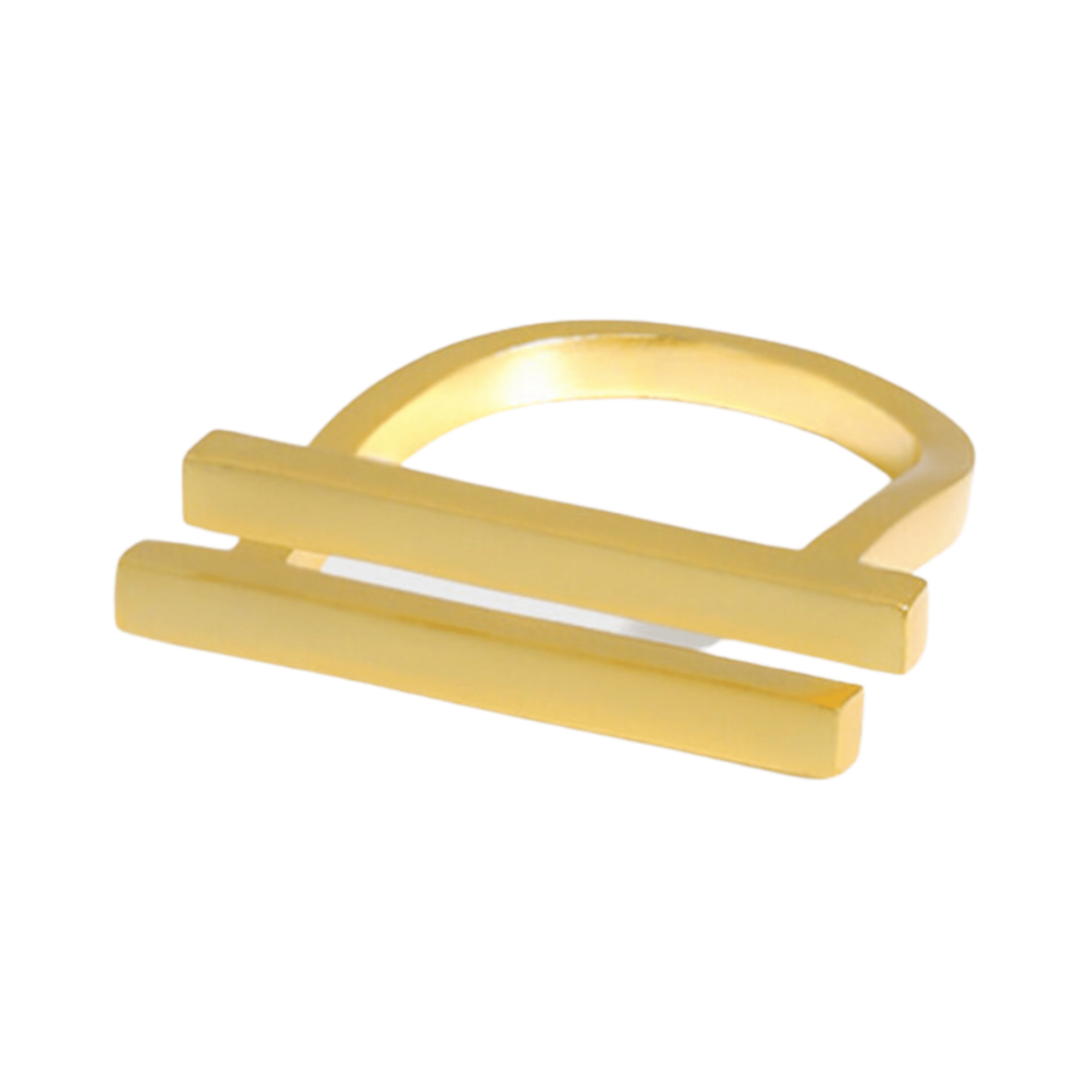 Double Flat Bars Adjustable Ring - Kelly Obi New York