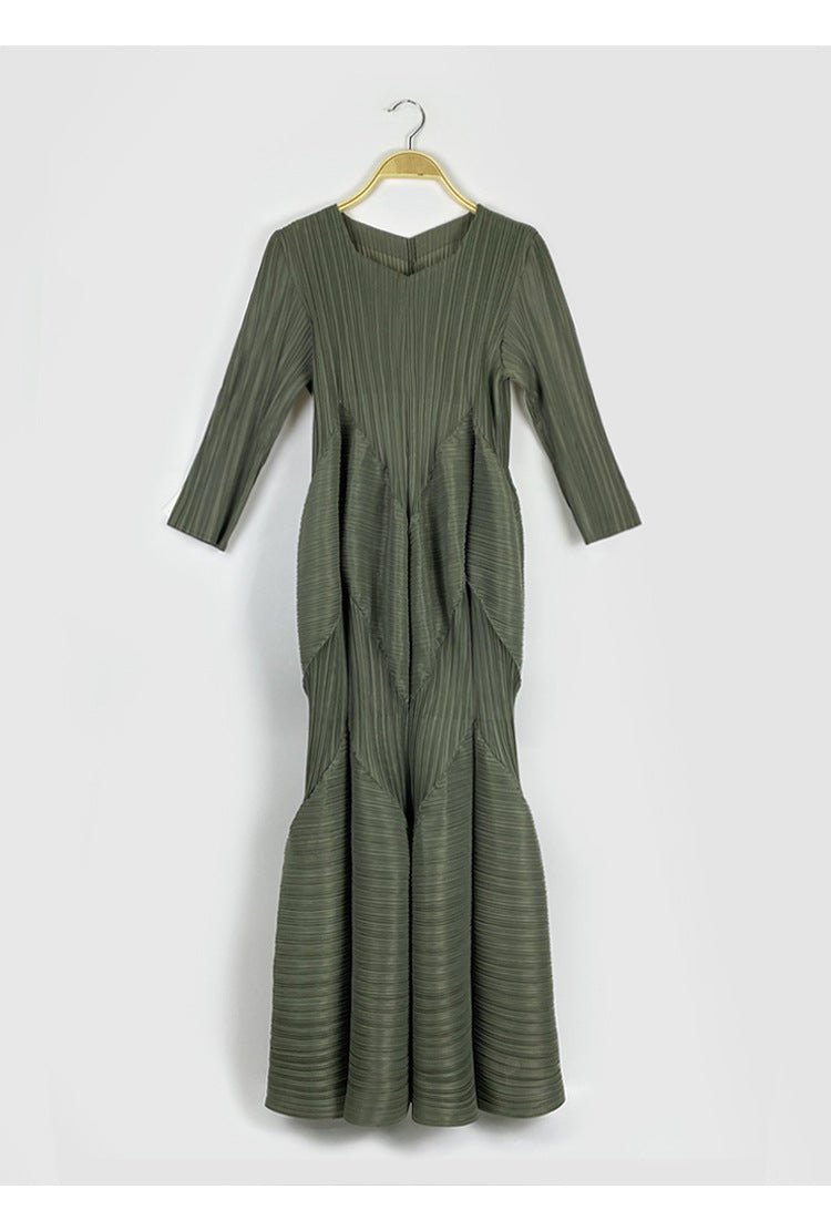 Eleganza Pleated Dress - Final Sale - Kelly Obi New York