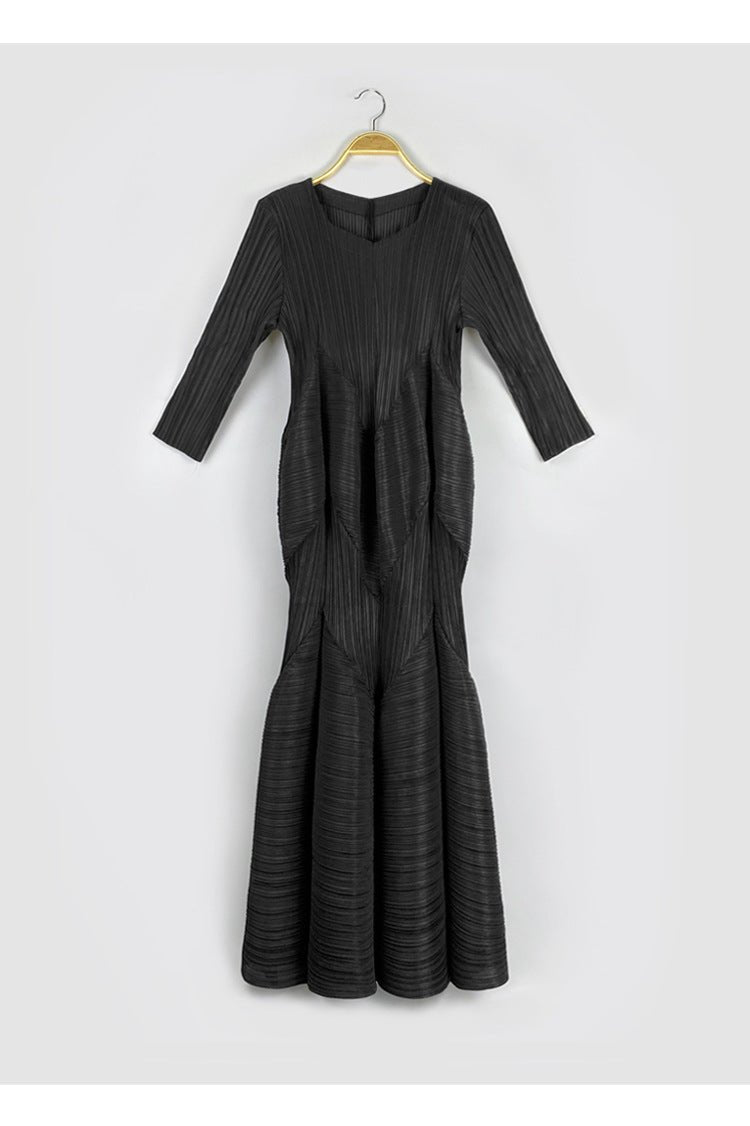 Eleganza Pleated Dress - Final Sale - Kelly Obi New York