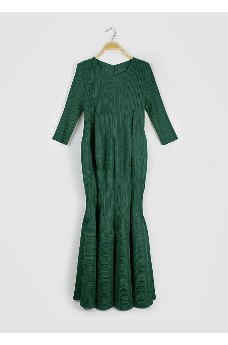 Eleganza Pleated Dress - Final Sale - Kelly Obi New York