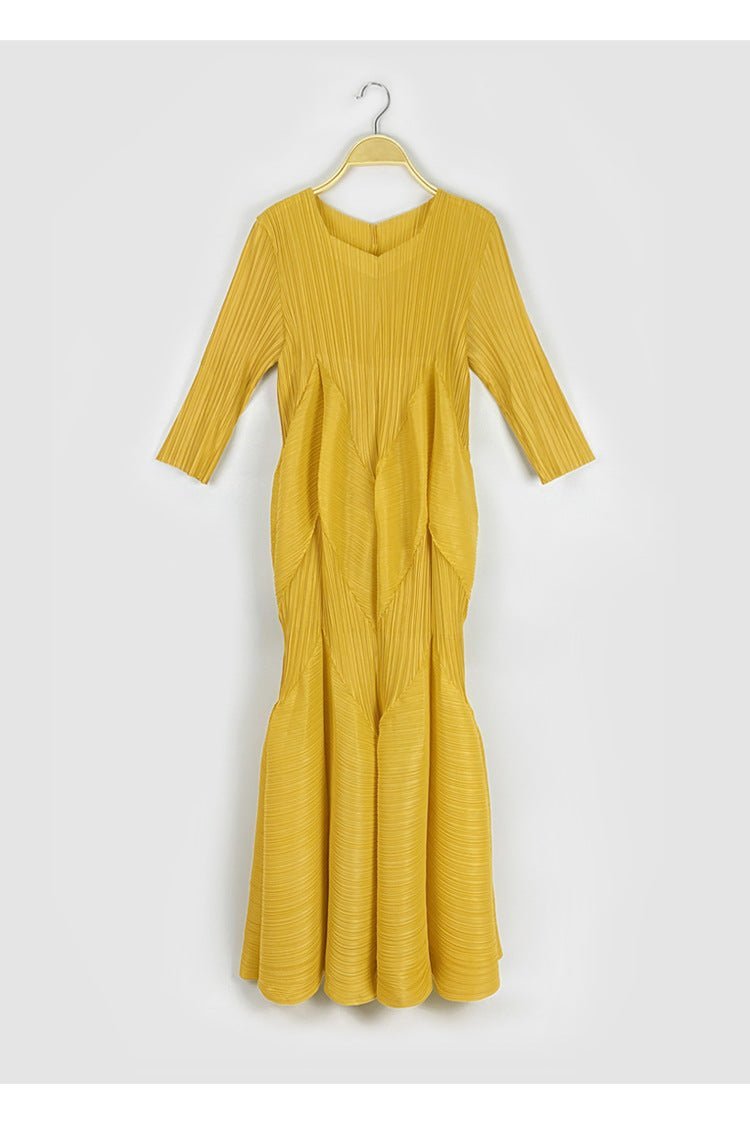 Eleganza Pleated Dress - Final Sale - Kelly Obi New York