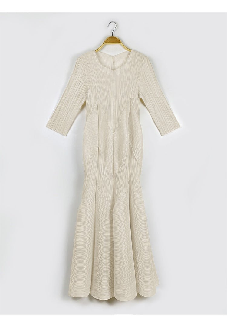 Eleganza Pleated Dress - Final Sale - Kelly Obi New York