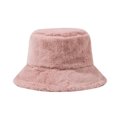 Faux Fur Cotton-Lined Bucket Hat - Kelly Obi New York