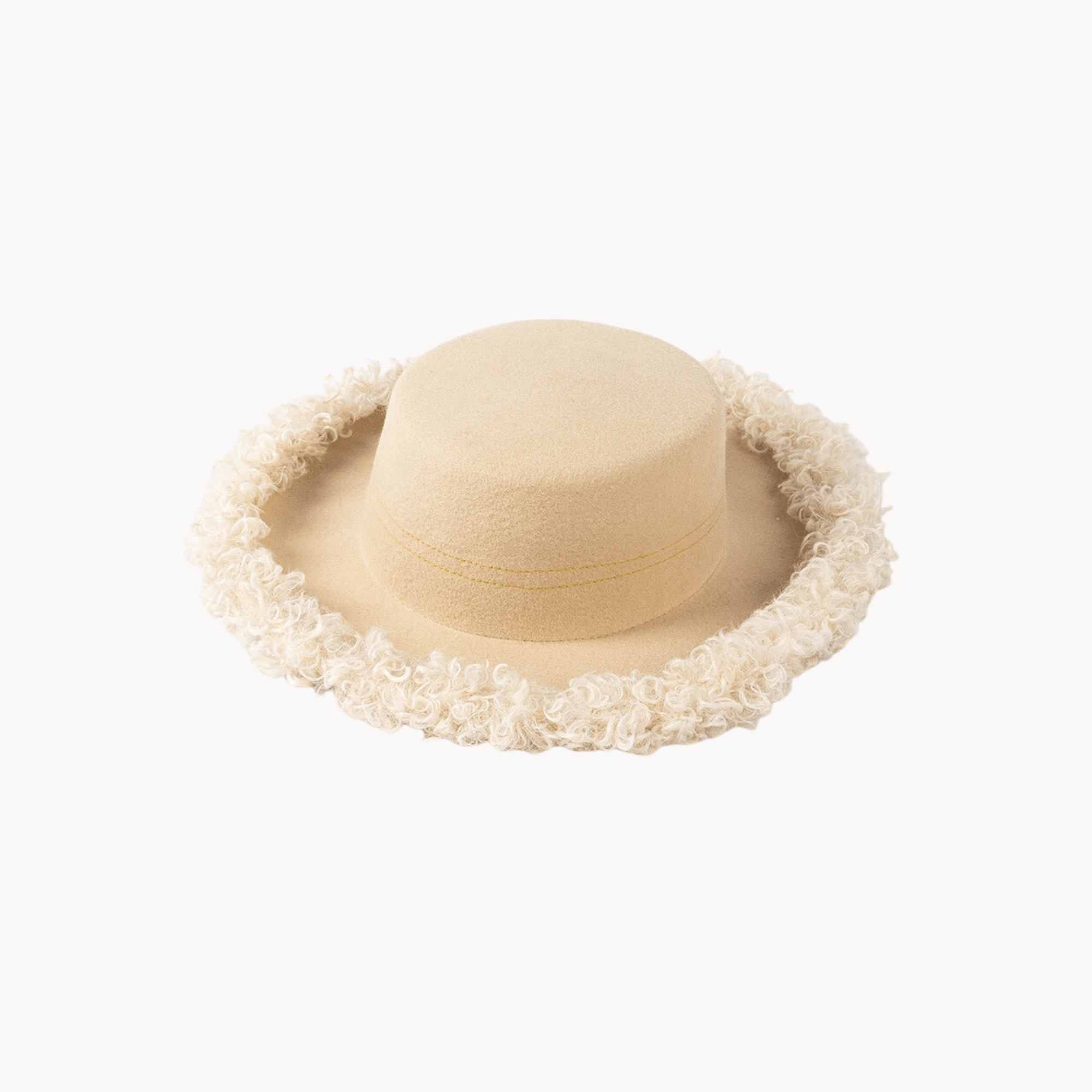 Faux Fur Rim Wool Hat - Kelly Obi New York