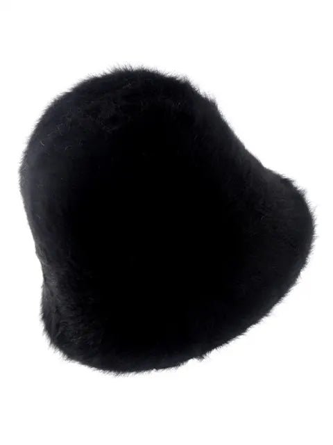 Faux Rabbit Fur Fisherman Hat - Kelly Obi New York