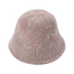 Faux Rabbit Fur Fisherman Hat - Kelly Obi New York