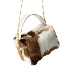 Furry Cow Box Bag - Kelly Obi New York