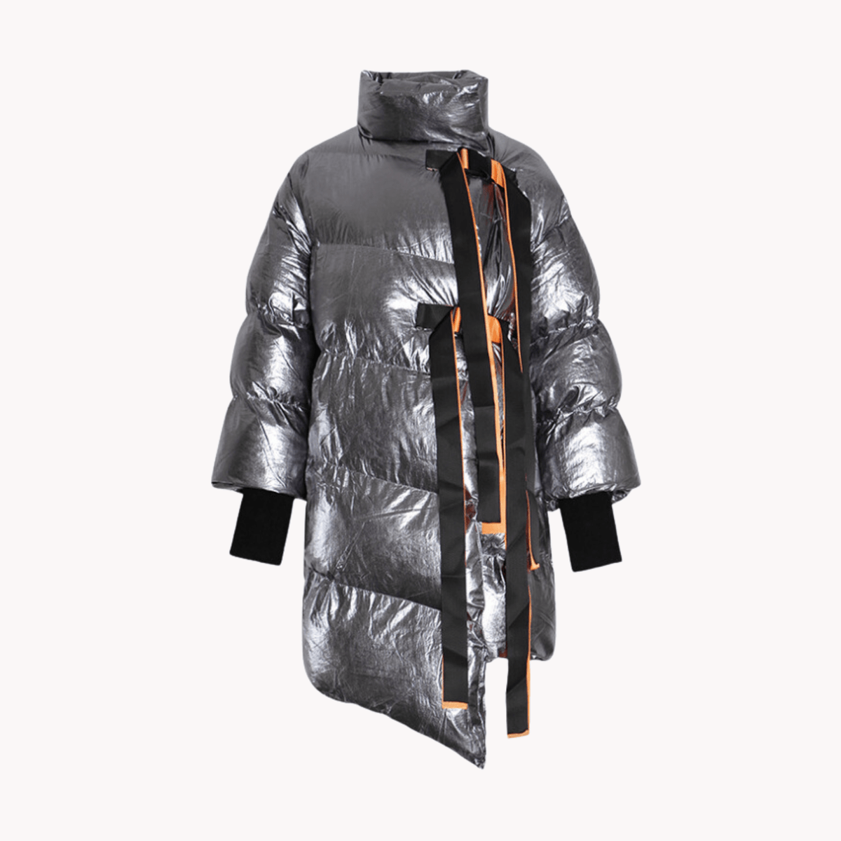 Glossy Quilted Winter Jacket - Kelly Obi New York