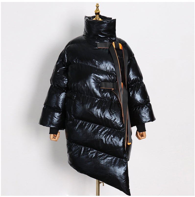 Glossy Quilted Winter Jacket - Kelly Obi New York