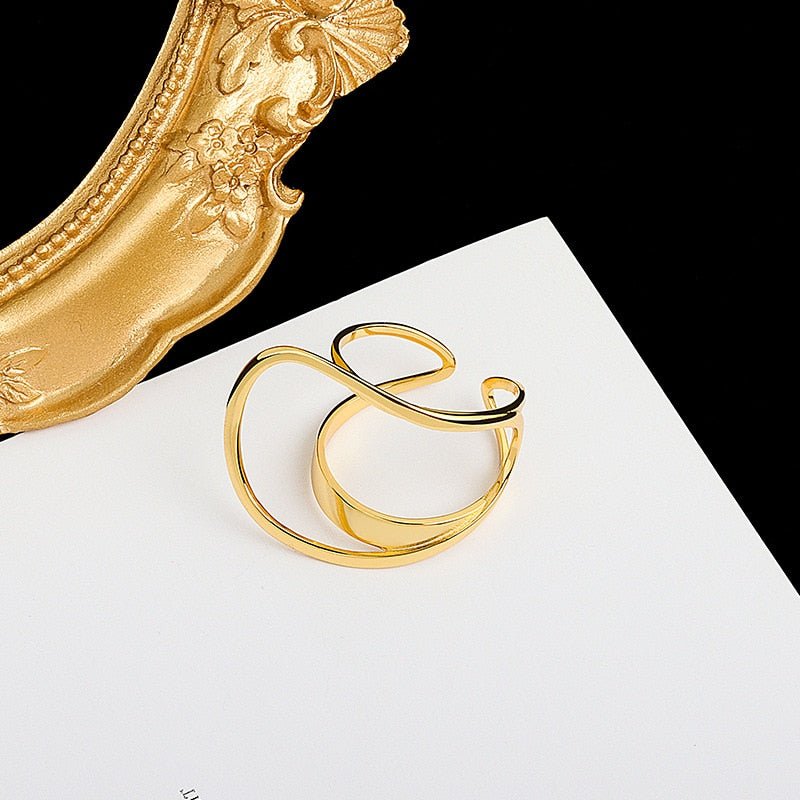 Glossy Swirl Resizable Ring - Kelly Obi New York