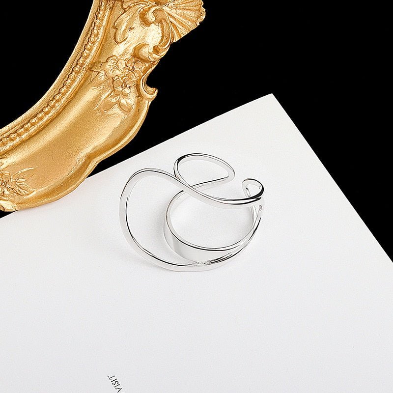 Glossy Swirl Resizable Ring - Kelly Obi New York