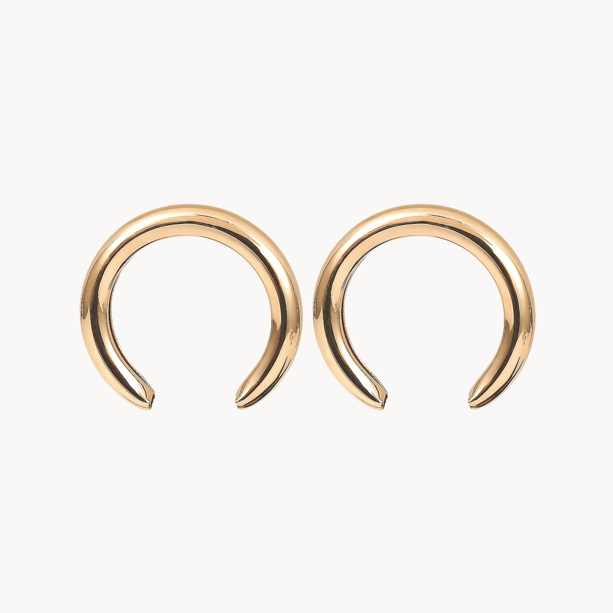 Hollow Crescent Earrings - Kelly Obi New York