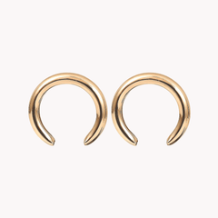 Hollow Crescent Earrings - Kelly Obi New York